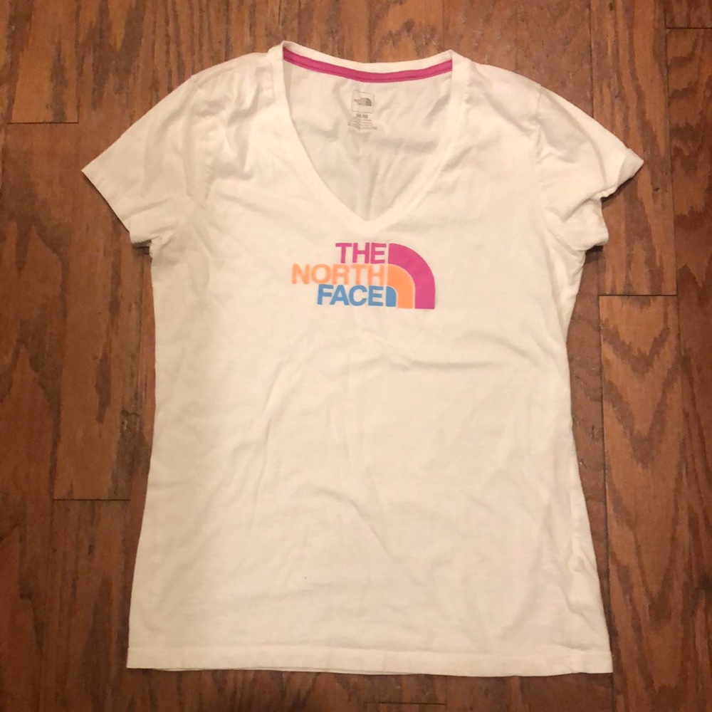 The North Face v-neck tee